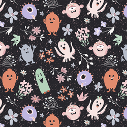 Garden Monsters in Midnight