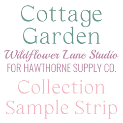 Cottage Garden Sample Strip