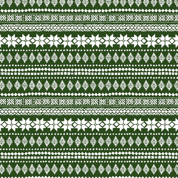 Little Fair Isle Sweater in Holly Green