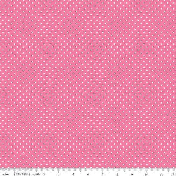 Swiss Dot in Hot Pink