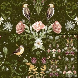 Garden Damask in Privet