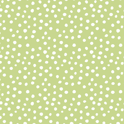 Little Modern Polka Dot in White on Lime Green