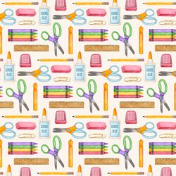 Back 2 School Supplies in Ivory