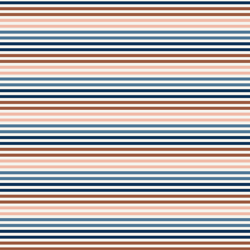 Little Stripe in Rust and Royal