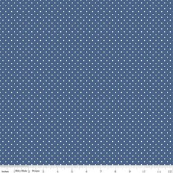 Swiss Dot in Denim