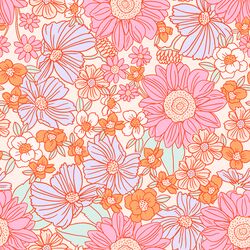 Large Blooming Summer in Bubblegum