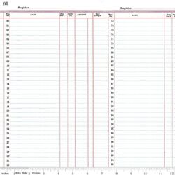 Ledger Paper in White