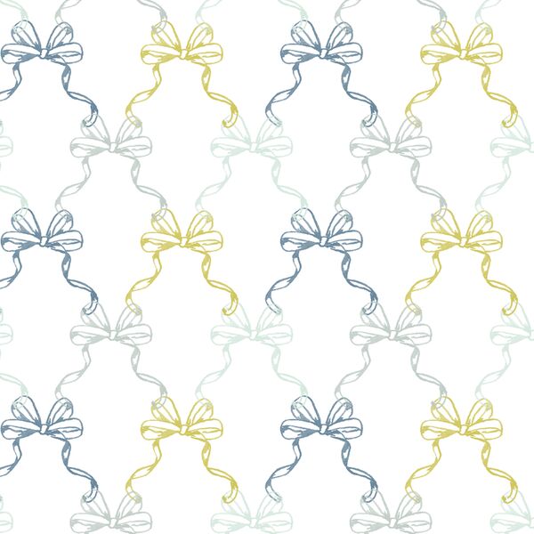 Trellis Bows in Blue Velvet