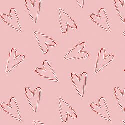Sweet Candy Canes in Pink Chiffon