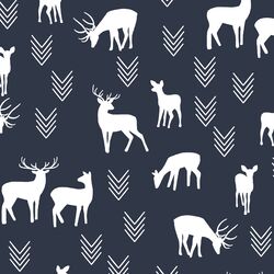 Deer Silhouette in Eclipse
