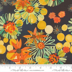 Black Eyed Florals in Night Sky