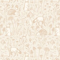 Large Woods of Whimsy in Oak on Cream