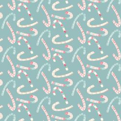 Candy Canes in Frosty Teal