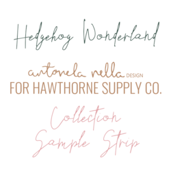 Hedgehog Wonderland Sample Strip