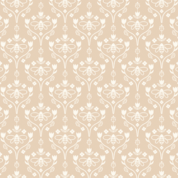 Vine Damask in Oak