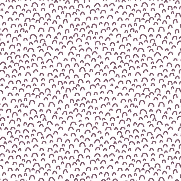 Doodle in Mulberry on White