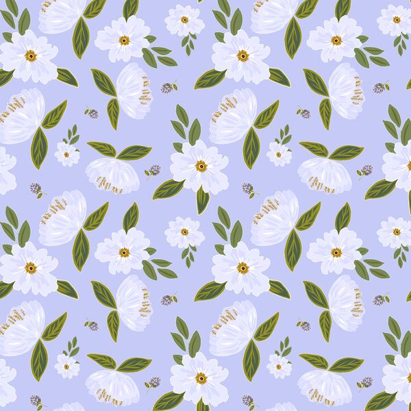 Scattered Blooms in Spring Lilac