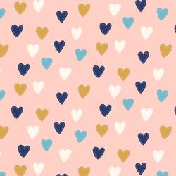 Hearts in Dawn Pink
