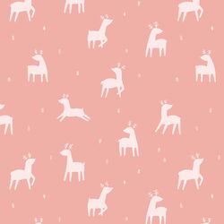 Prancing Deer in Rose