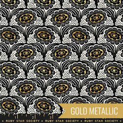Scallop Flower in Gold Metallic