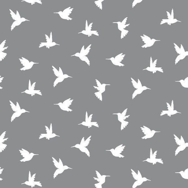 Hummingbird Silhouette in Smoke