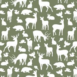 Forest Friends in Olive