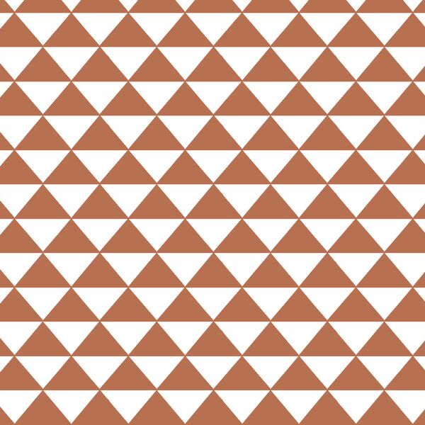 Triangle Mosaic in Terracotta