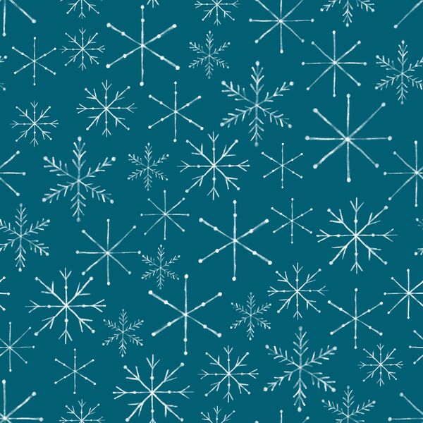 Snowflakes in Midnight Blue