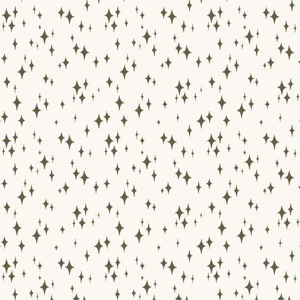 Starry Night in Forest on Cream
