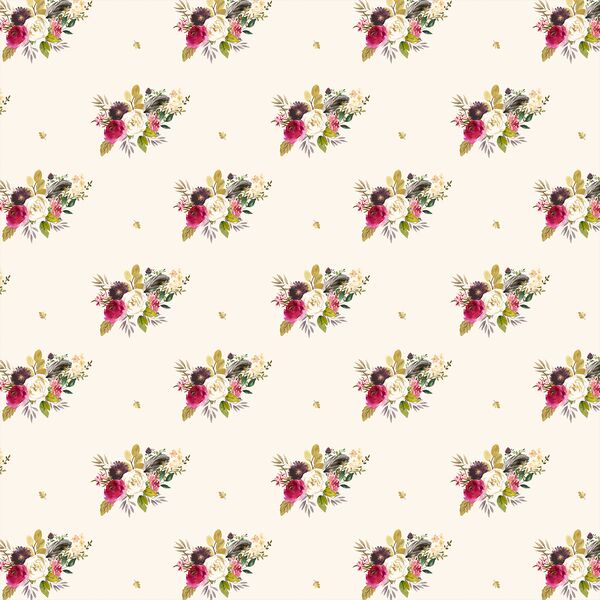 Small Woodland Bouquet in Soft Ivory