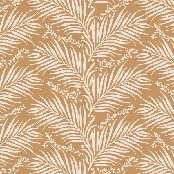 Palms in Cream on Tawny