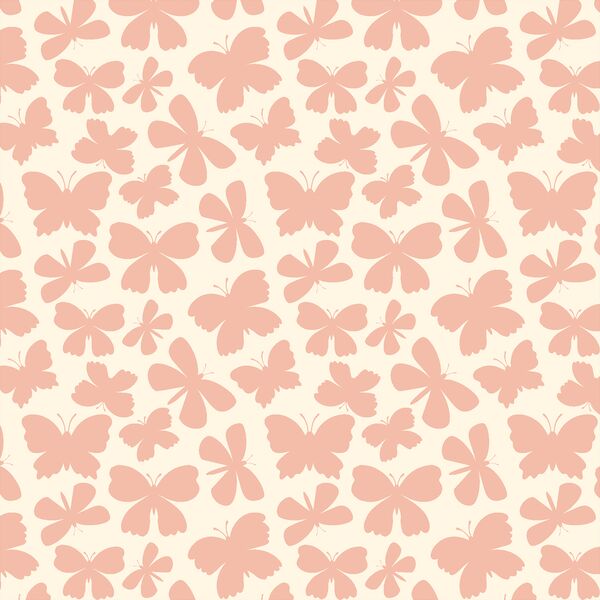 Winged Silhouette in Pink Petal