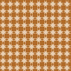 Quilted Christmas Stars in Copper