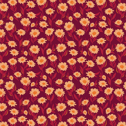 Bountiful Daisies in Cherry