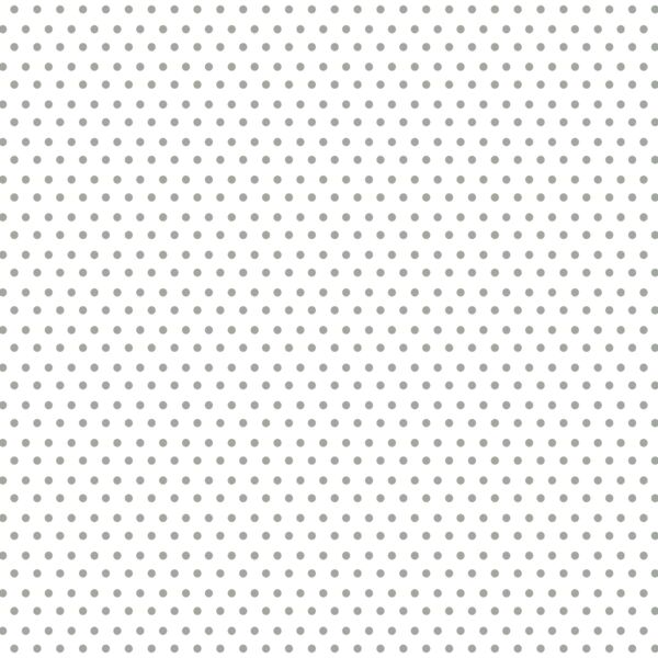 Polka Dots in Sage on White