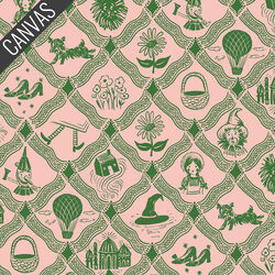 Argyle Canvas in Pink