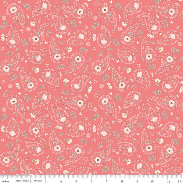 Floral Swirls in Lipstick