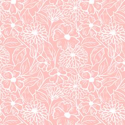 Garden Sketch in Pink Blossom
