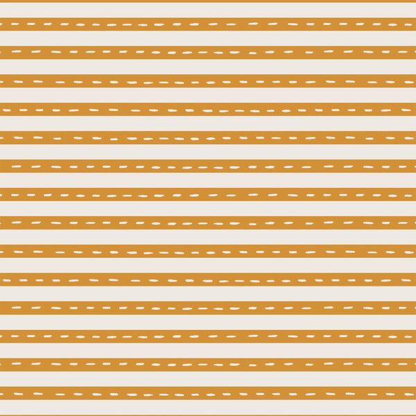 Stripe in Sunflower on Warm White