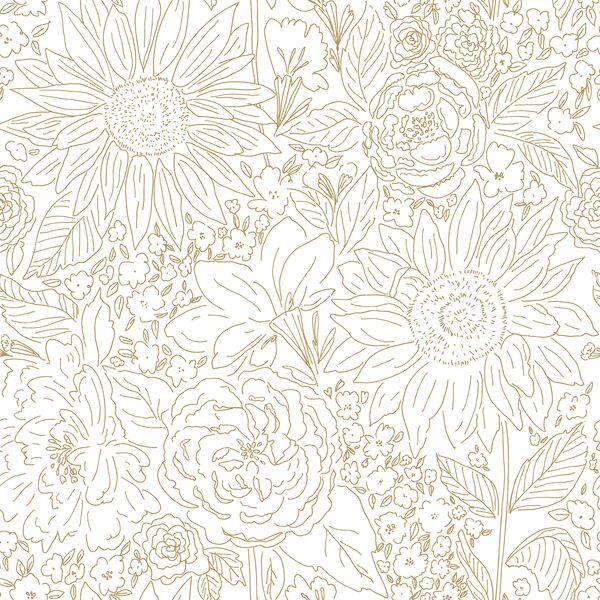 Paperie in Golden Dream on White