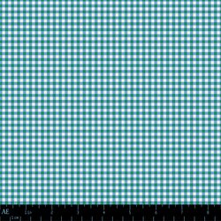 Mercerie Gingham in Teal Soda