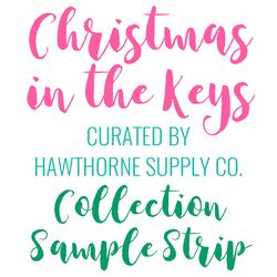 Christmas in the Keys Sample Strip