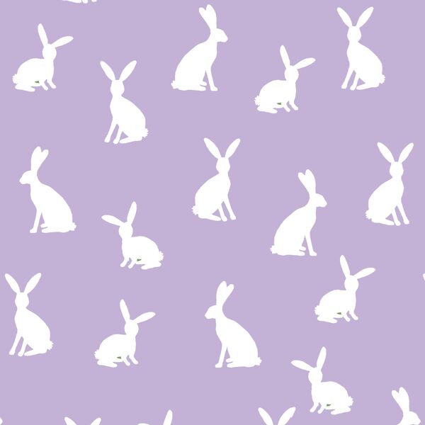 Cottontail Silhouette in Lilac