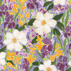 Mardi Gras Floral in Multi