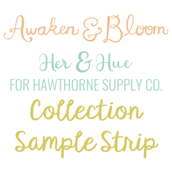 Awaken and Bloom Sample Strip