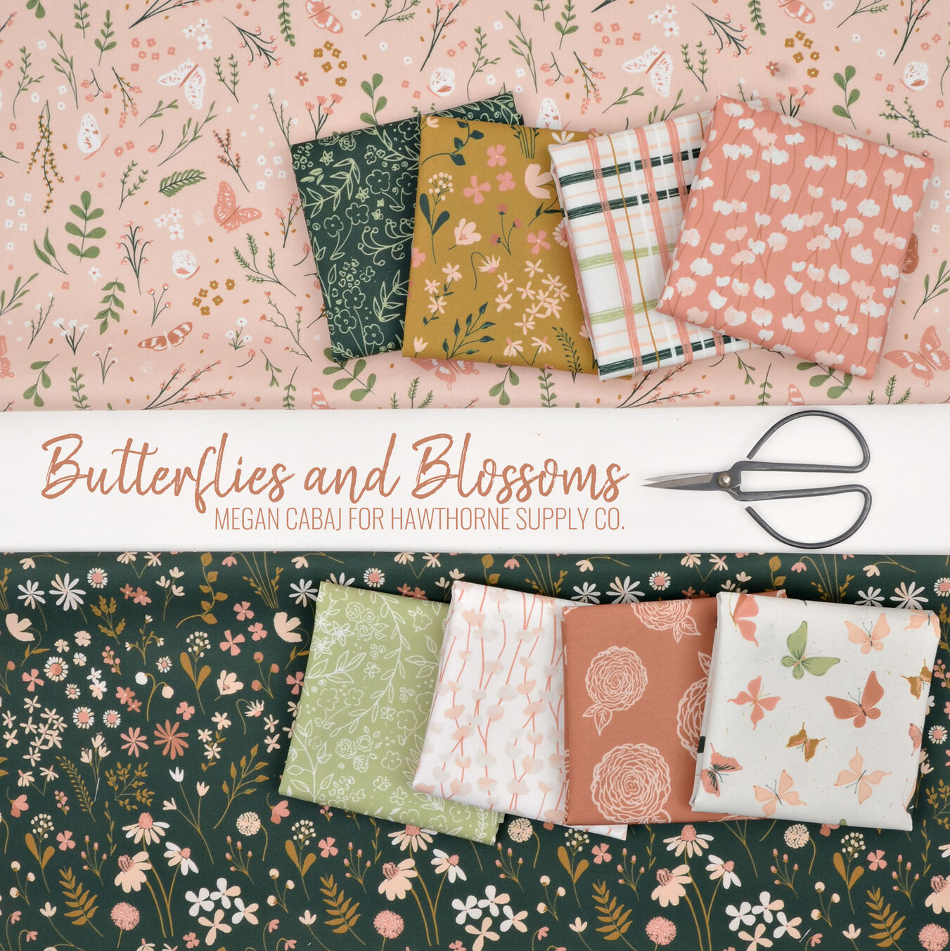 Butterflies and Blossoms Poster Image