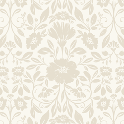 Fleury Tile in Oat on Ivory