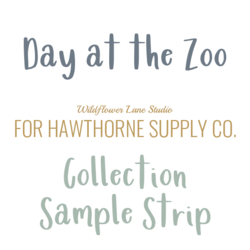 Day at the Zoo Sample Strip