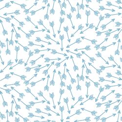 Arrows in Breeze on White