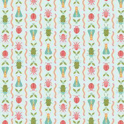 Crawling Critters in Light Turquoise